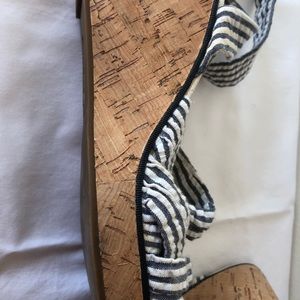 SPERRY Seersucker Lace-Up Wedges